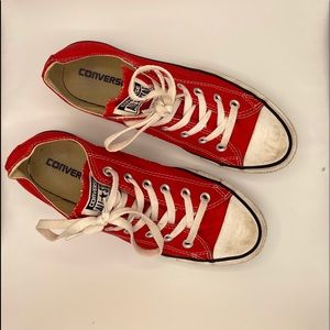 Converse red sneakers, s women’s size 9